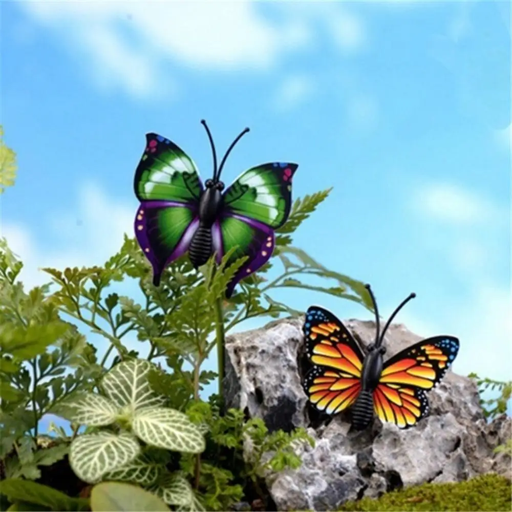 Bunch of Butterflies Garden Yard Planter Colorful Whimsical Butterfly Stakes Decoracion Outdoor Decor Flower Pots Decoration