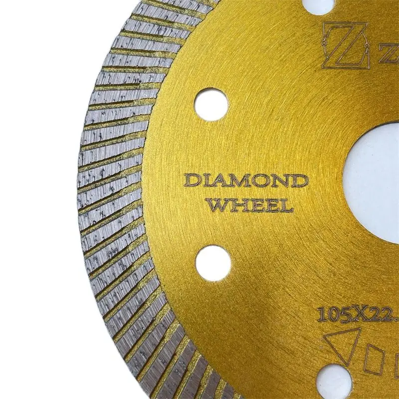 105mm Hot Sale Circular Turbo Diamond Saw Blade Manufacturer 4 Inch Pressed Thin Rim Tile Cutting  Granite алмазный диск