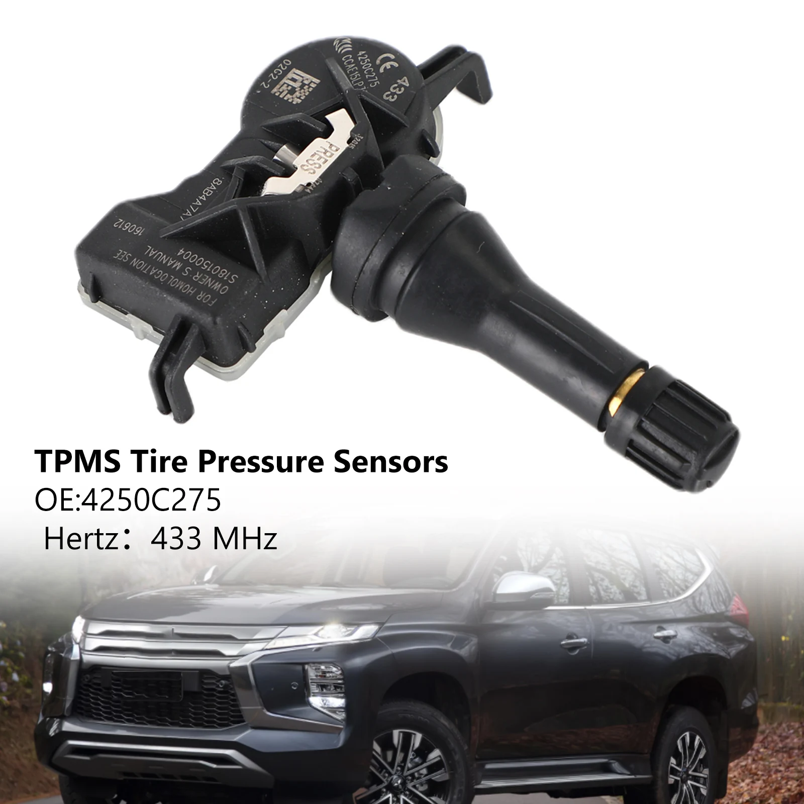 Artudatech 1x Tpms Tire Pressure Monitor Sensor 4250c275 For Mitsubishi Attrage Mirage Pajero