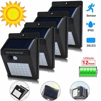 

Garden Solar Lamp Motion Sensor LED Solar Light Solar Sunlight Waterproof Lamp Courtyard Garden Wall Street Lighting Decoration