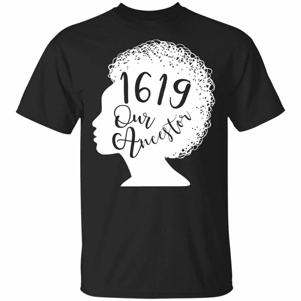 1619 наши предки Африканский Американский черный история Винтажная футболка