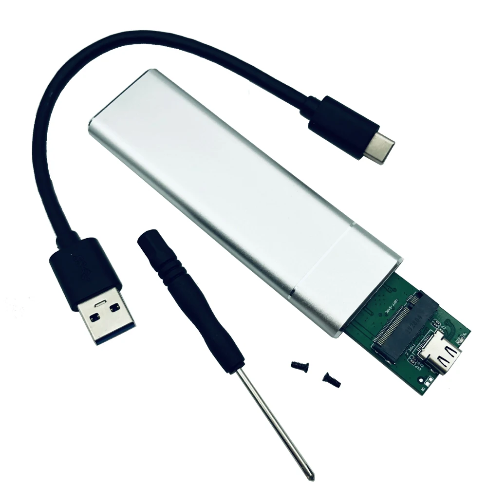 USB 3,1 к M.2 NVME диск PCIe SSD корпус, NVME M-Key к type C адаптер чехол для Накопитель SSD с протоколом NVME, USB3.1 к M.2 NGFF SATA SSD корпус коробка