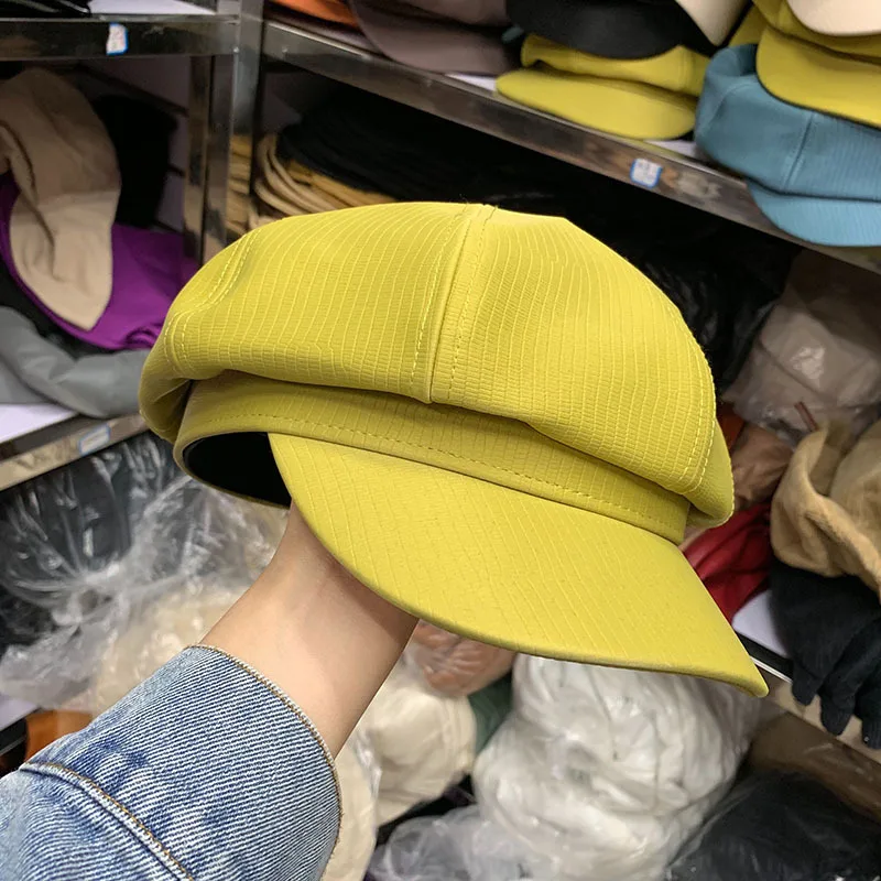 01911-ting22 каменный принт pu искусственная кожа модные уличные козырьки кепки для мужчин и женщин шляпа для отдыха