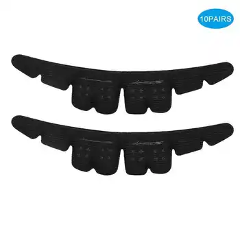 

10 Pairs Black High-Heeled Shoes Forefoot Non-Slip Sticker Pain Relief Forefoot Patch