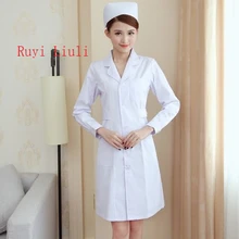 Одежда для медсестер, зимнее женское пальто с длинными рукавами, рубашка с коротким рукавом для доктора, летний, розовый, в аптеке, косметологи, Рабочий костюм