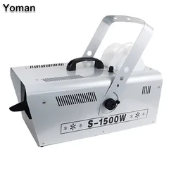 Machine à flocon de neige de noël avec télécommande 1500W, DJ Disco de Simulation de scène de mariage, lampe à tête mobile 