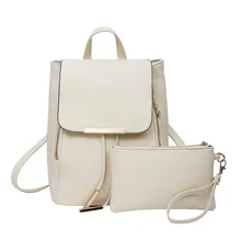 Новинка года; стильный рюкзак из искусственной кожи с перекрестным узором; Большой Вместительный рюкзак из искусственной кожи; повседневная женская сумка; комплект из двух предметов; двойная задняя Сумка на шнурке