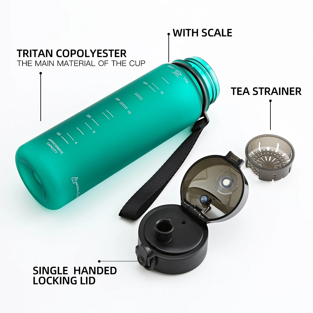 Sport Water Bottle 800ml 1000ml BPA Free Leakproof Reusable Tritan For Sport Fitness water bottle sports water bottle sports bottle