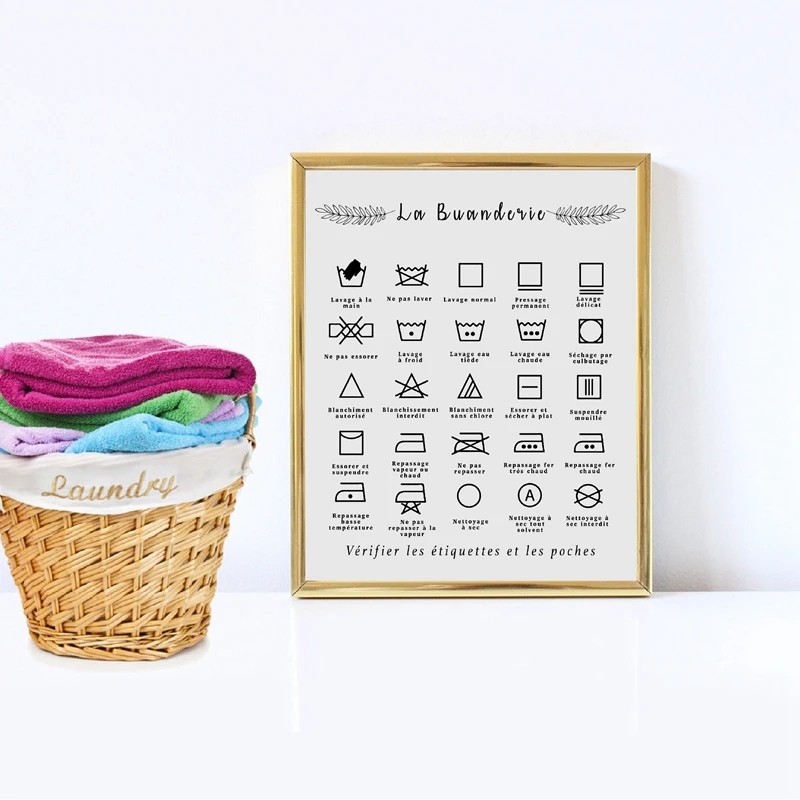 Affiche Buanderie Canvas Painting Wall Decor