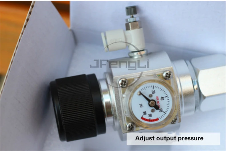 Chihiros CO2 Regulator SMC Check Valve Adjustable Output Pressure Bubble Counter W21.8 CGA320 Interface Magnetic Solenoid Valve