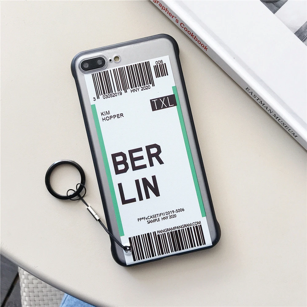 Ins US City Label Bar code Phone Case For iPhone 11 Pro Xs MAX XR X 6 s 7 8 plus Simple letter new York Clear silicon Cover Capa - Цвет: 6