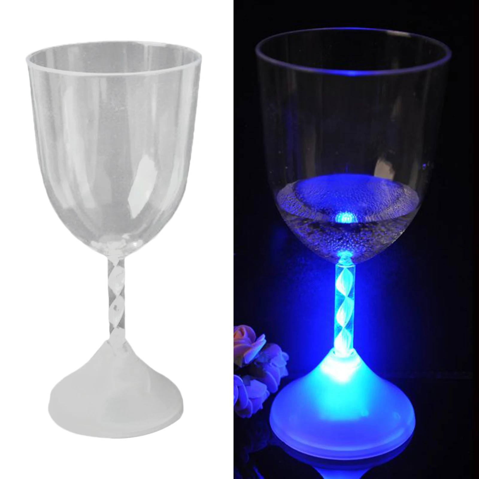 150ml Bars LED Flashing Wine Glass Goblet Colour Change Festivals Weddings