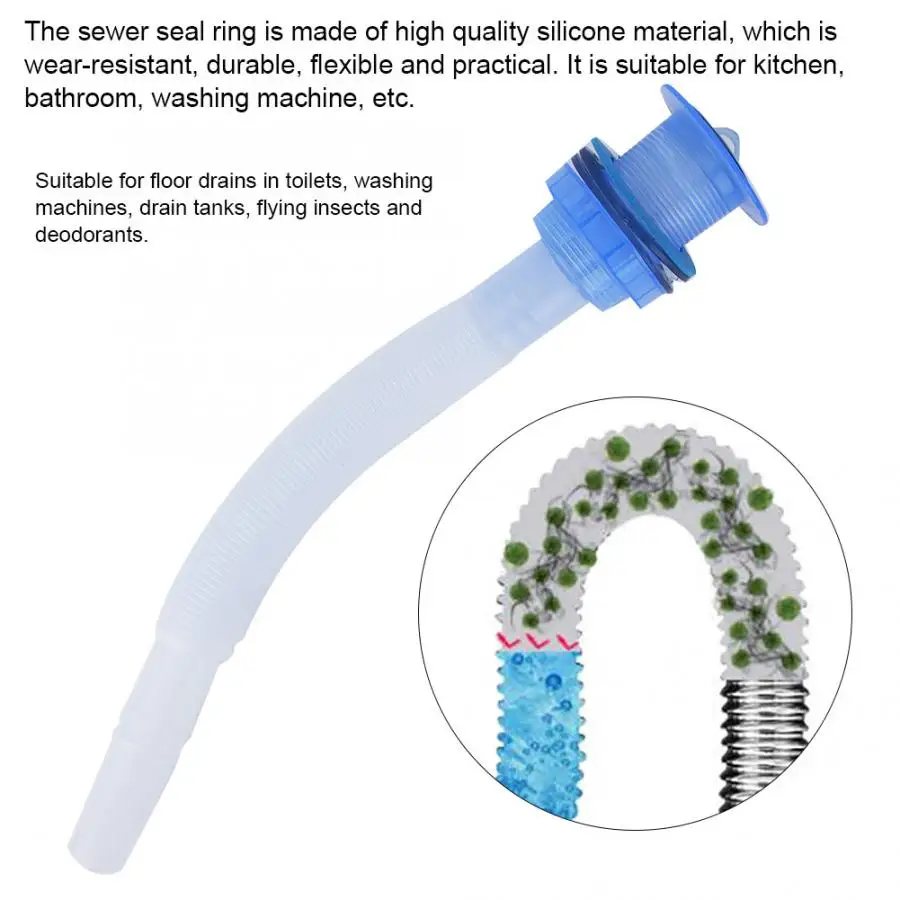 Канализационные трубы анти-запах Дезодорант силиконовый гель уплотнительное кольцо стиральная машина слив уплотнительная пробка отверстие фильтр ловушка