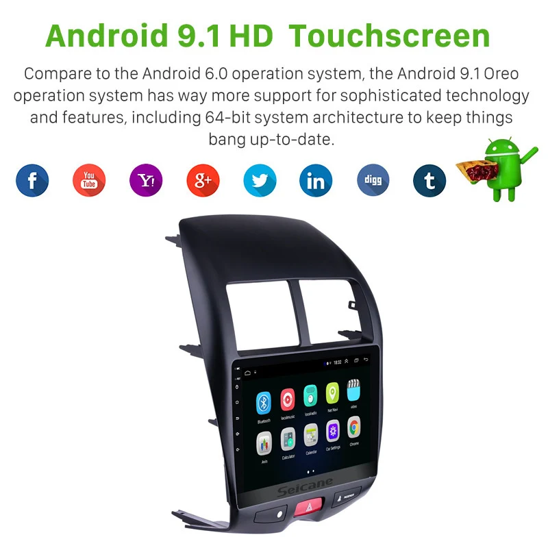 Seicane 10 1 &quotAndroid 0 Автомобильный GPS мультимедийный радио Navi плеер для CITROEN C4 2010 2011 2014