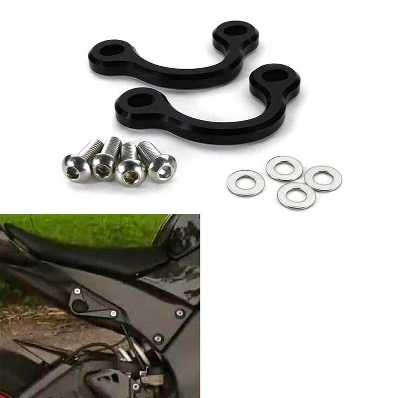 

Fit For Suzuki GSX-R600 2008-2021 GSX-R750 2008-2021 Motorcycle Rear Subframe Racing Hooks Tie Down Holder CNC Billet Aluminum