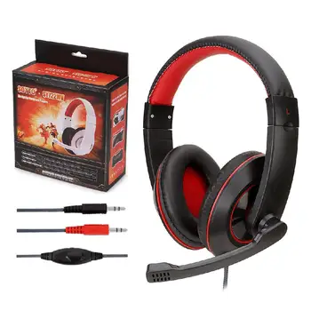 

Anti-violence Computer Headset Portable Stereo Volume Control Gaming Wired Headphone for PC Laptop with Mic