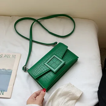 

2019 Fashion Luxury Messenger Bag for Women Designer Mini Stone Pattern Shoulder Crossbody Bags Ins Style Chic Small Square Bag