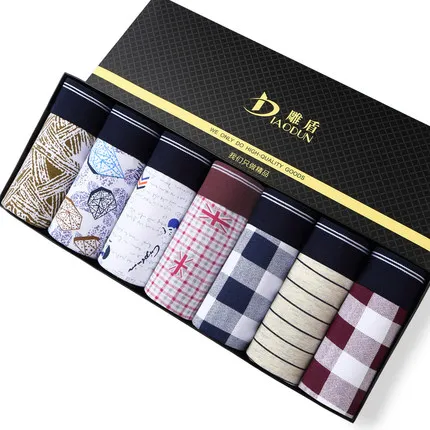TEXIWAS 7PCS/lot Brand Underwear Men Boxer XXXL Breathable Summer Modal Cotton Trunk Shorts Youth Ice Silk Panties - Цвет: 12