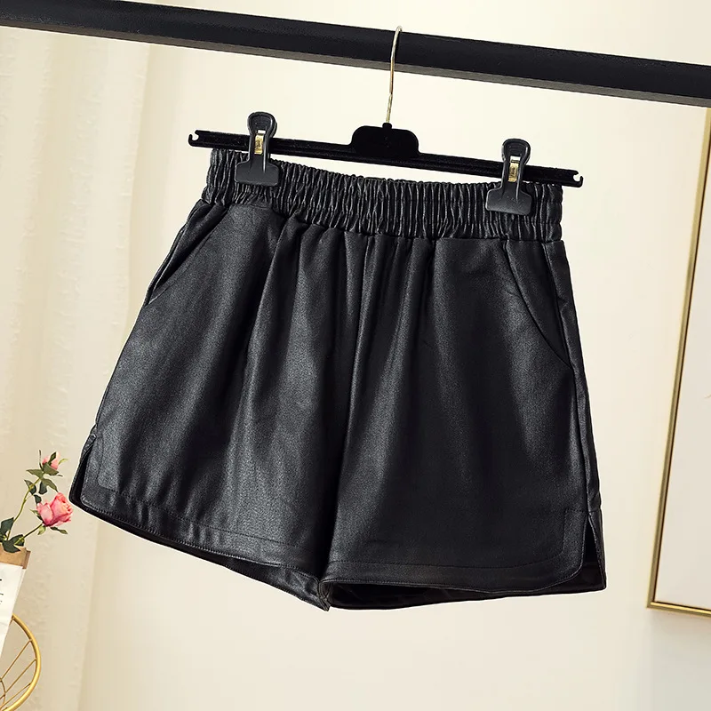 

2019 Large GIRL'S Large Size Dress Western Style Loose-Fit Slimming Fleece Loose Pants Elastic Waist Hidden Meat Versatile Leath