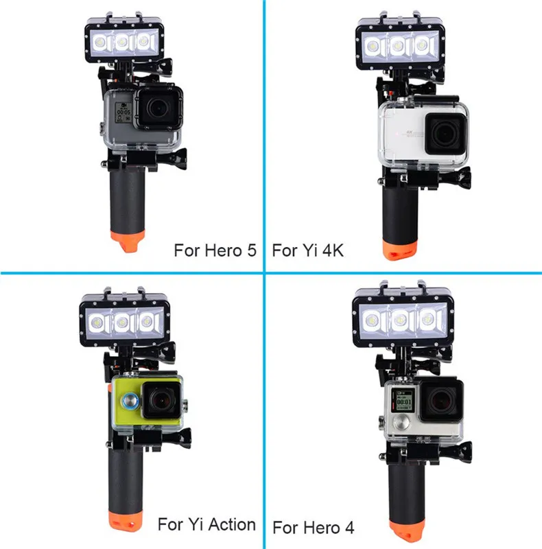 Триггер Водонепроницаемый Пистолет задвижка затвора комплект плавающая рукоятка для GoPro Hero 7 6 5 4 Yi 4k SJCAM аксессуары для экшн-камер
