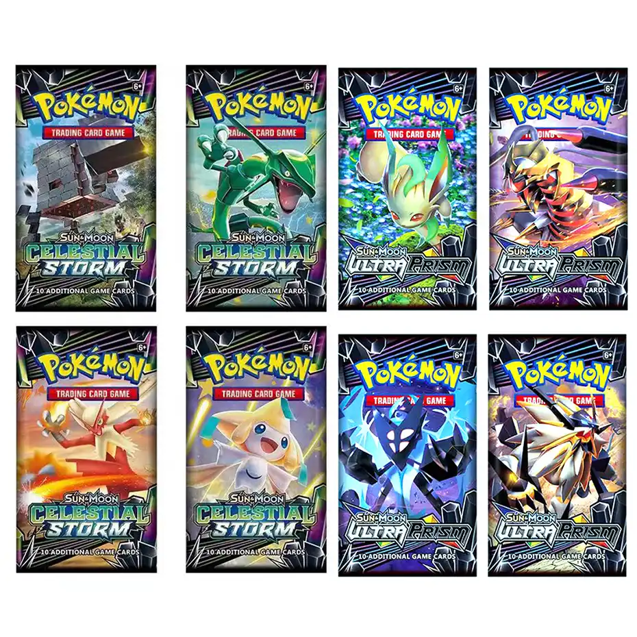 16種類のポケモンカードおもちゃ 太陽と月 Gxチームアップ 統一心進化 ブースターボックスグッズカードでバルク ゲーム コレクションカード Aliexpress
