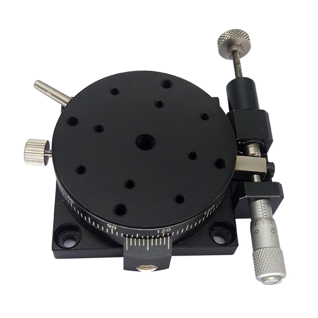 

SEMR60-AR R60 60 x 60mm Manual Rotating Stage Trimming Platform Micrometer Precision Sliding Tuning Stage