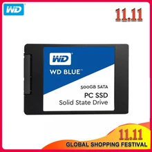 Western Digital Blue SSD 250 ГБ 500 ГБ SATA 3 2,5 дюйма Внутренний твердотельный жесткий диск 1 ТБ 2 ТБ для ноутбука ПК