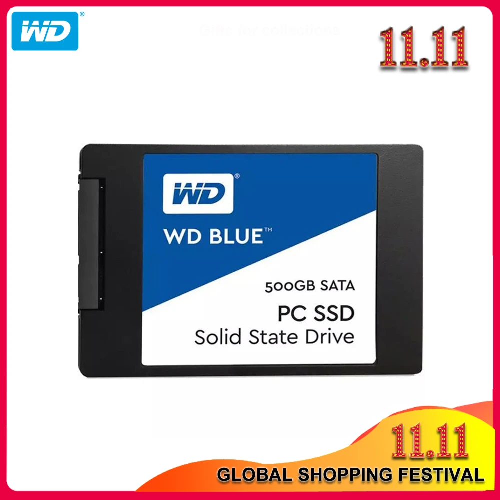 internal ssd drive 100% Original Western Digital Blue SSD 250GB 500GB SATA 3 2.5 inch Internal Solid State Drive Hard Disk 1TB 2TB For Notebook PC 1tb ssd internal hard drive for desktop