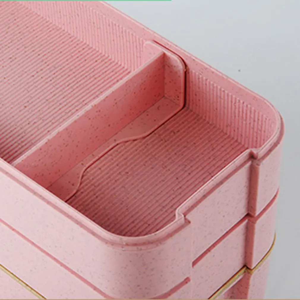 3 Слои Творческий Пластик Ланч Коробки контейнеры для Еда микроволновая печь бенто ланч бокс для студентов Портативный Еда хранения Обед Чехол для пикника