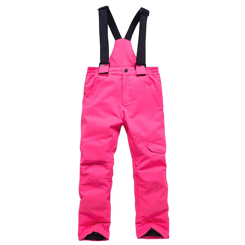 Snowboarding Trousers Ski Bibs Skiing Pants For Children Girl and Boy Winter -30