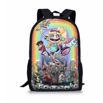 

Fashion Cartoon Star vs the forces of evil Backpack SchoolBags for kids girls&boys orthopedic packbag mochila escolar