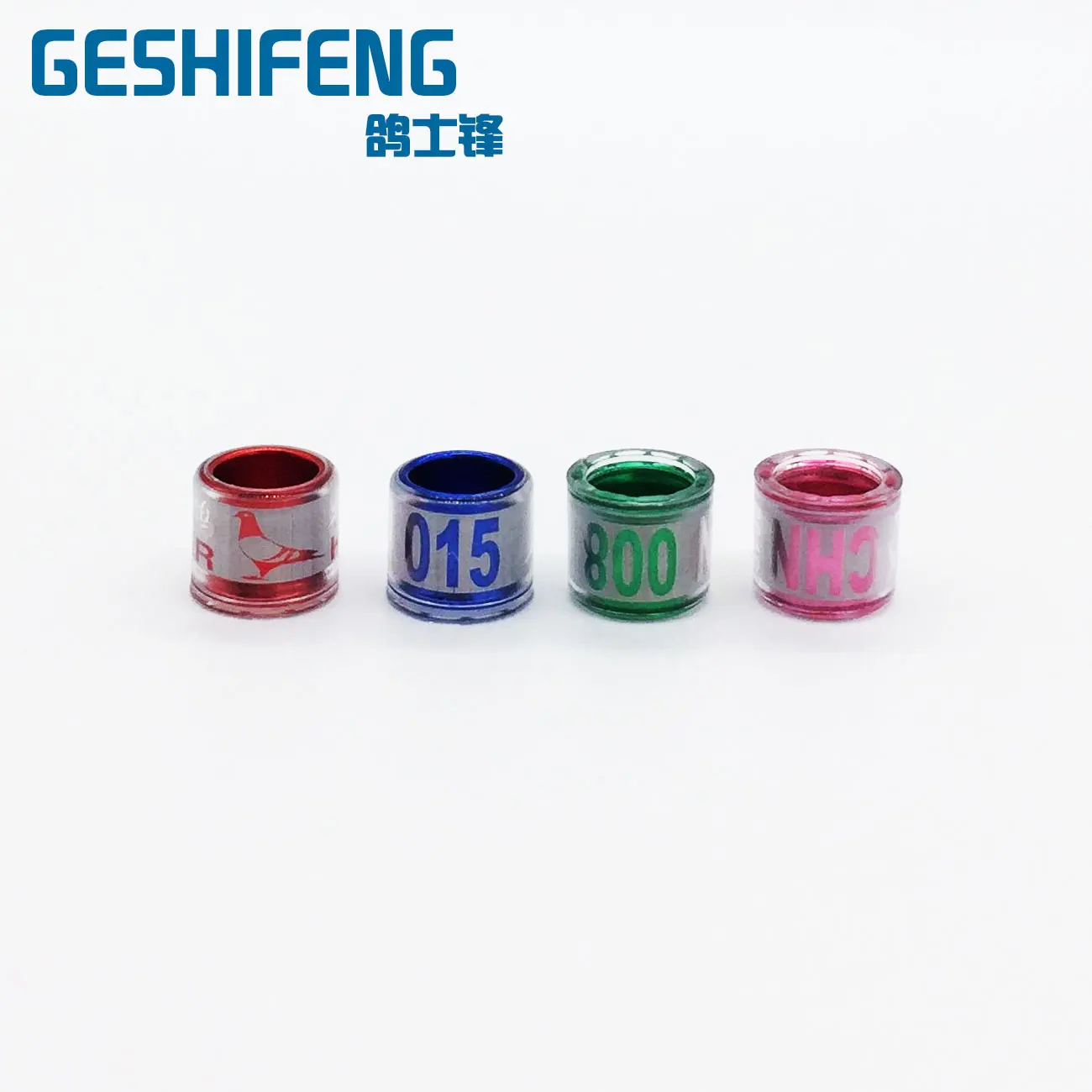 Персонализированные 8 мм цветные алюминиевые ленты с голубями кольца