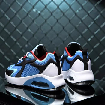 

2020 Mens Casual Shoes Fashion Male Sneakers Air Cushion Breathable Sports Running Shoes PU Mesh Tenis Masculino Adulto Men Shoe