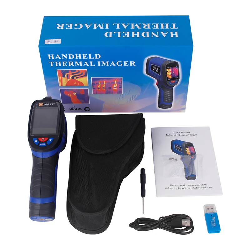 New Handheld Thermal Imaging Camera 380 Celsius Infrared Thermometer Digital IR High Infrared Image Resolution Device tools