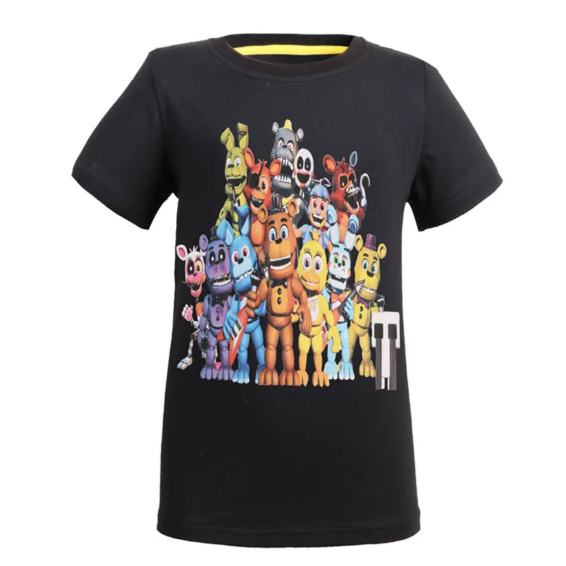Новинка года, Детская футболка «пять ночей с Фредди» Детская одежда FNAF летняя одежда с короткими рукавами для малышей футболка для мальчиков, Детская футболка