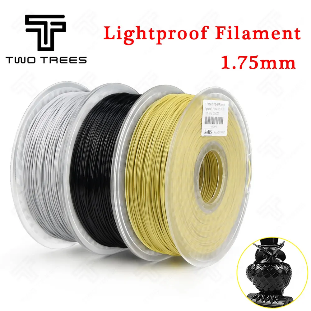 

TWO TREES 3d 1.75mm PETG Filament Lightproof PETG 3D Printer Filament 1kg/2.2lbs Spool Dimensional Accuracy ±0.02mm for 3D Pen