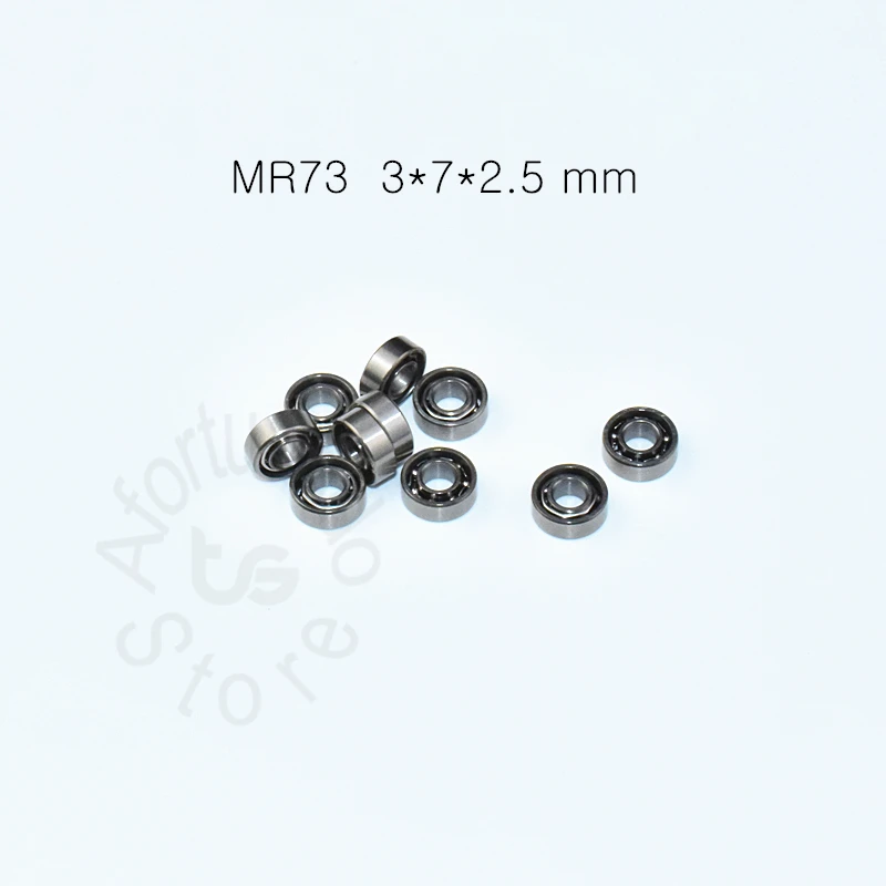 MR73 3*7*2,5(мм) 10 шт. подшипник ABEC-5 Миниатюрный Мини-подшипник рыбий стержень шейкер хромированные стальные подшипники