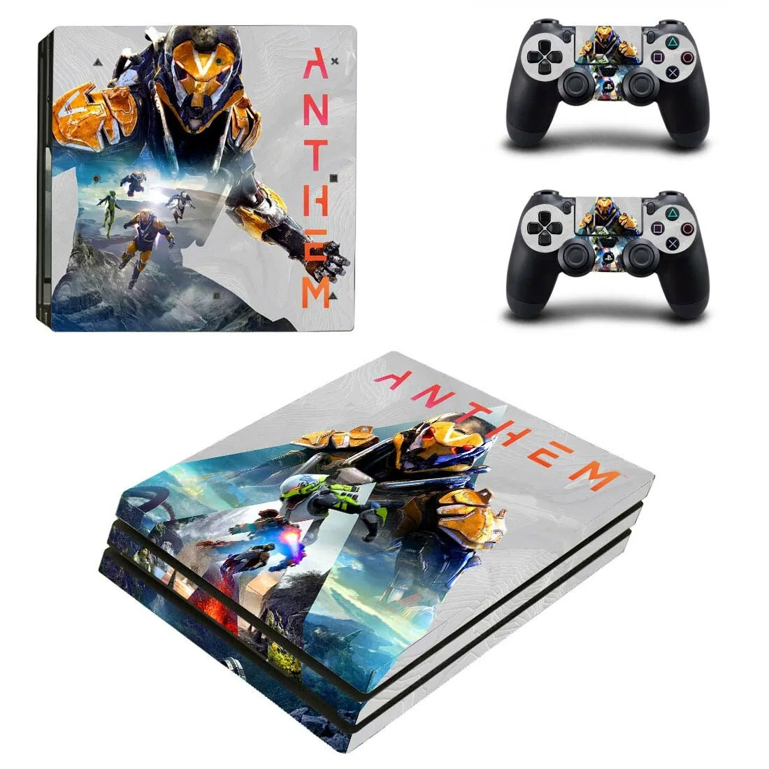 PS4 Pro Anthem стикер s PS 4 Play станция 4 Pro наклейка на кожу наклейки Pegatinas для playstation 4 Pro консоль и контроллер