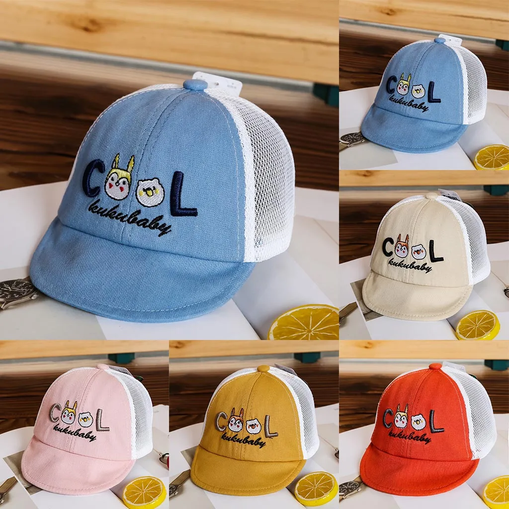 

Children Letter Mesh Sun Visor Hat UV Baseball Cap Girl Boy Casual Protective Hat