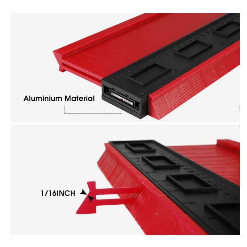 Пластиковый профиль копировальный Калибр контурный Калибр Дубликатор стандарт " /10" Ширина древесины маркировочный инструмент плитка ламинат плитки общие инструменты