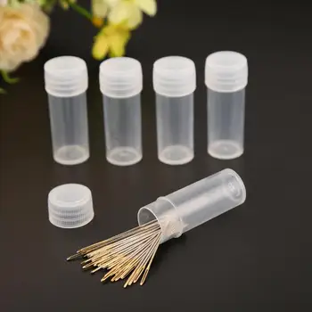 

50Pcs 5ml Plastic Sample Bottle Small Barrel Test Tube Vials Translucent Liquid Powder Capsule Mini Storage Container Dispenser