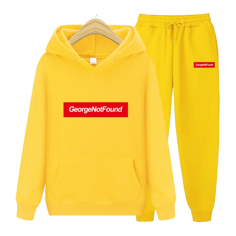 

Brand Hoodies GeorgeNotFound Hoodies+ Fashion Pants Sets Tracksuit Men's Casual Slim Fit Sportswear Male Sweat Shirts Jogging