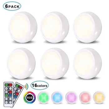 

6Pcs LED Remote Controller RGB Light 16 Colors Night Lamp Home Outdoor Vase Bowl Garden Party Decoration Light