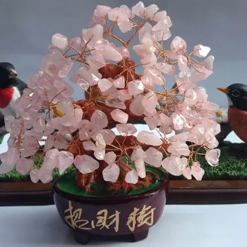 

Crystal for home Lucky Money Fortune Tree Creative Office Decoration Gifts Tabletop Ornament Crafts for christmas decorations