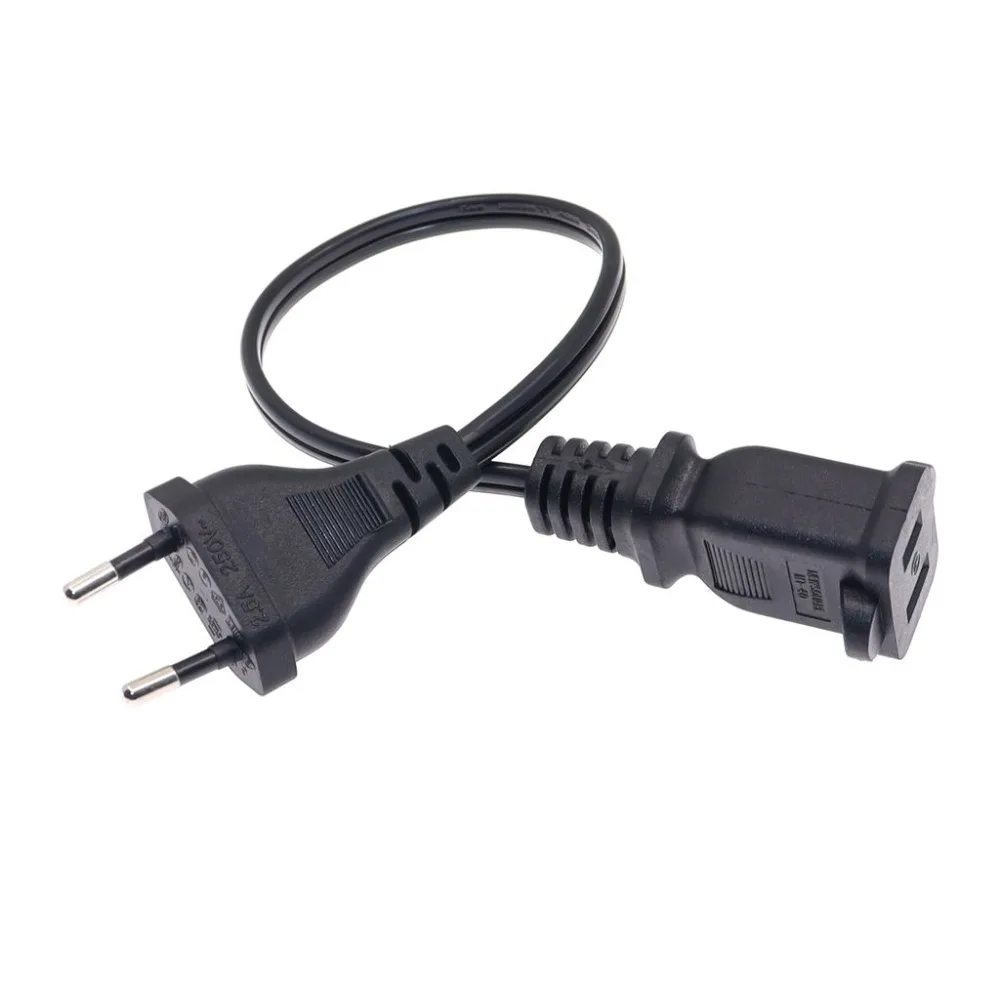 European Schuko CEE7/16 1pin Plug to USA Socket Power Adapter Cable Schuko Male to US Nema 1-15R Power Adapter Cord 30CM European Schuko CEE7/16 1pin Plug to USA Socket Power Adapter Cable Schuko Male to US Nema 1-15R Power Adapter Cord 30CM