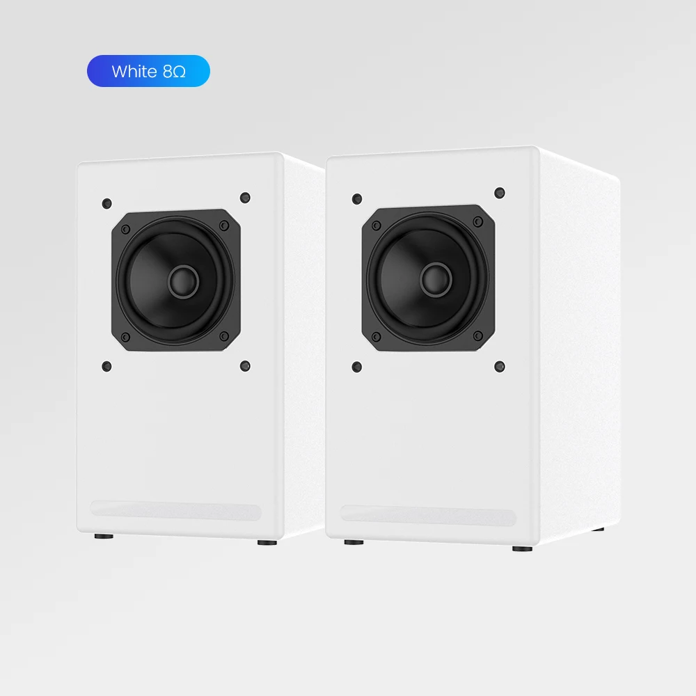 AIYIMA 2 шт аудио портативный Полнодиапазонный динамик s DIY настольный компьютер звук музыка стерео динамик для домашнего кинотеатра Lound Динамик - Цвет: White 8 Ohm Speaker
