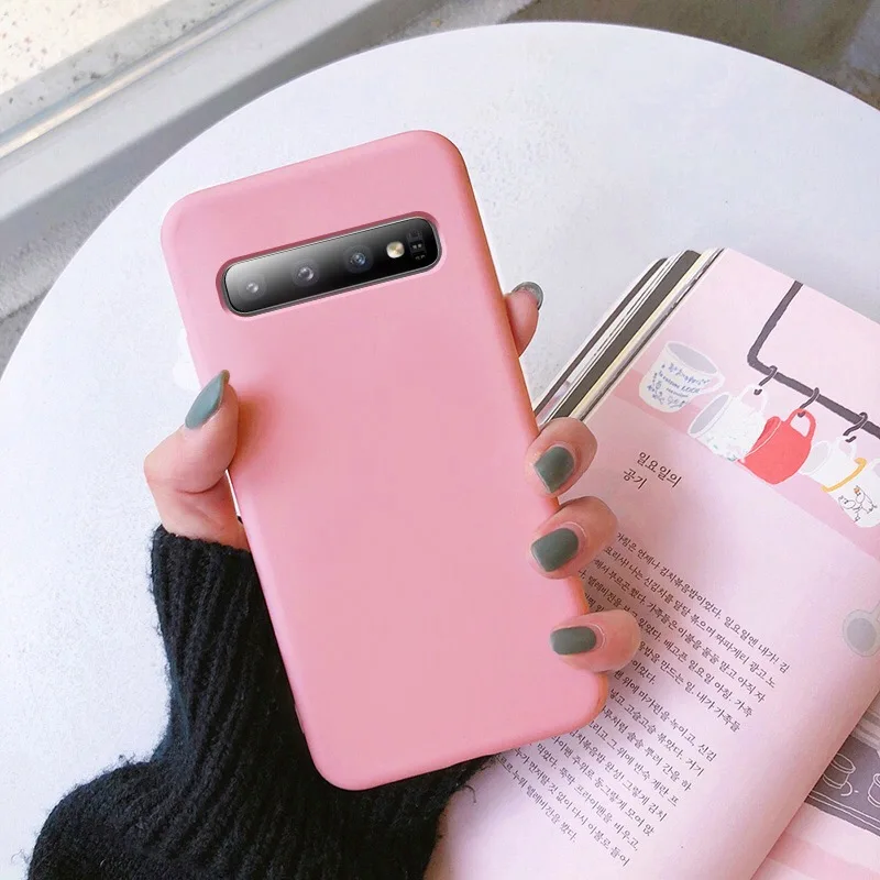 Чехол для samsung galaxy s10 s9 s8 plus a50 a51 a71 note 8 9 10 s10e s11 lite s7 edge, чехол funda caps etui, тонкий мягкий чехол для телефона