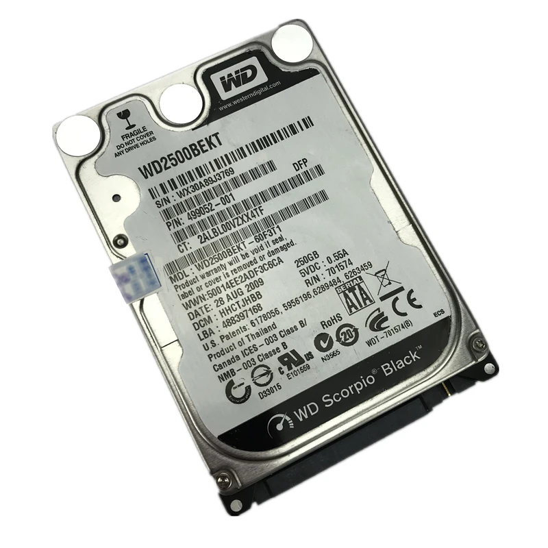 WD 250GB Ʈ ϵ ̺  ũ ǻ  HDD HD ϵ ũ SATA II 16MB ĳ 7200 RPM 2.5 Ʈ PS4 