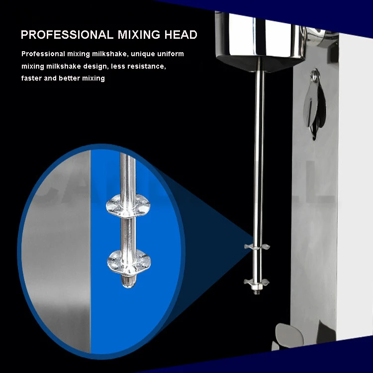CANDIMILL Milkshake Stirring Machine Coffee Drink Milk Foam Mixer Blender Stainless Steel Bubble Milk Shake Maker 4
