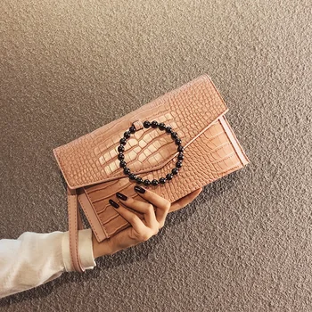 

LYKANEFU Alligator Pattern Women Envelope Clutch Cross Body Bags Women's Shoulder Bags Ladies Day Clutches Drop Shipping